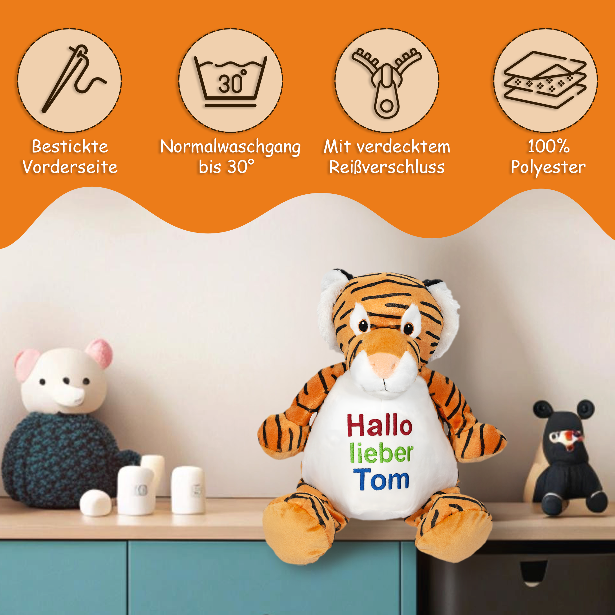 Tiger Tory mit hochwertigem Stick für eure Kleinen