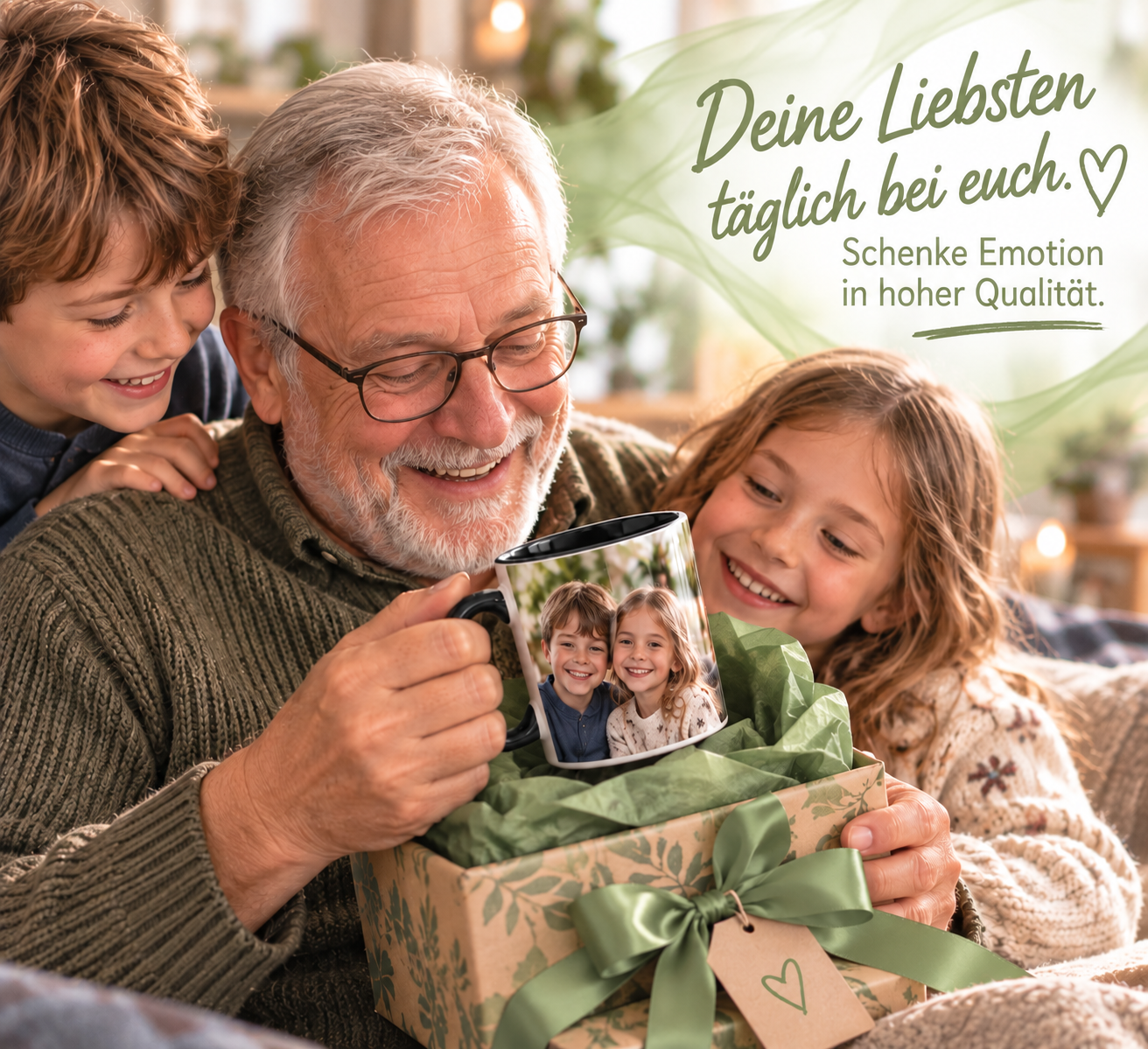 Fototasse Klassik in verschiedenen Farben mit Foto und Text | 300ml | Spülmaschinengeeignet