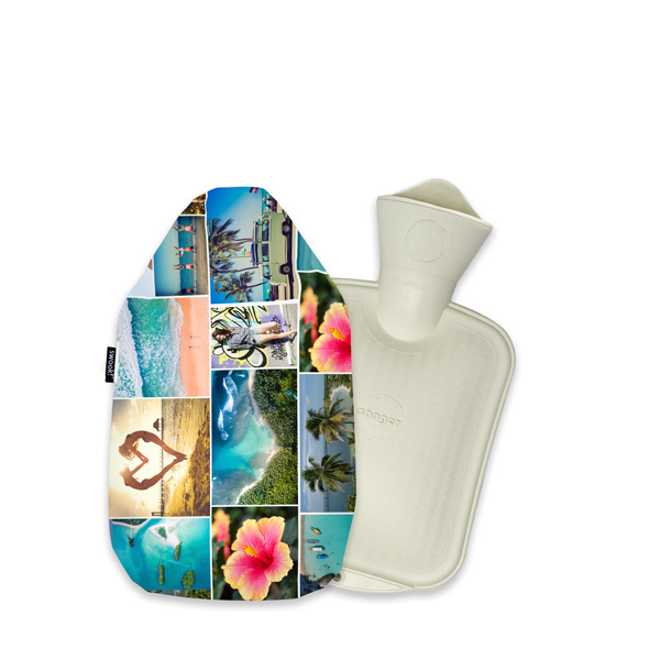 Wärmflasche & Bezug 0,8l auf Samt, selbst gestalten