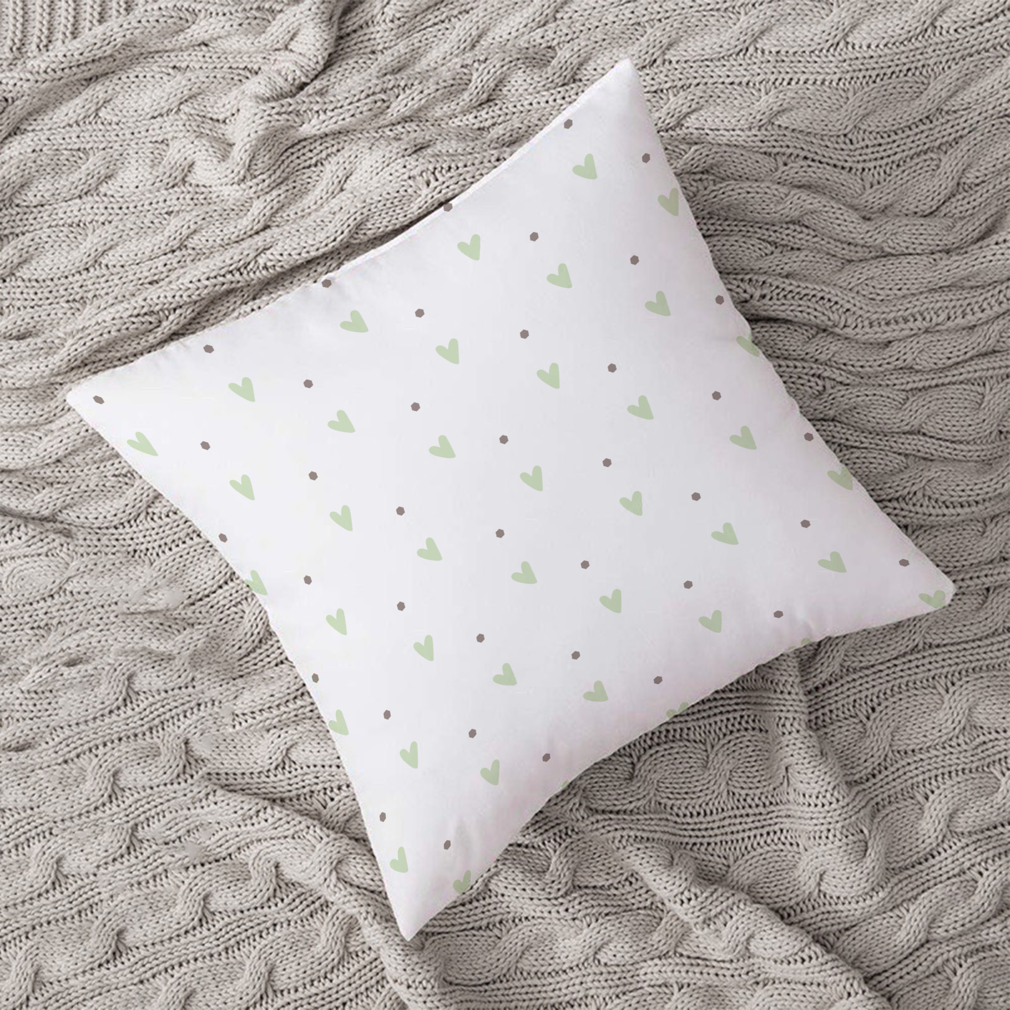 Personalisiertes Kissen „Schlummer-Schildkröte“ – Kuschelweich in Stick-Optik