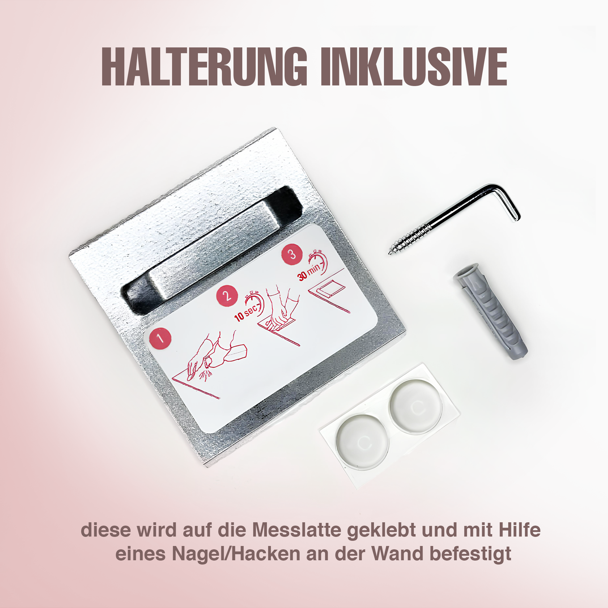 Messlatte für Kinder personalisiert mit Namen und eigenen Texten - Design Astronaut