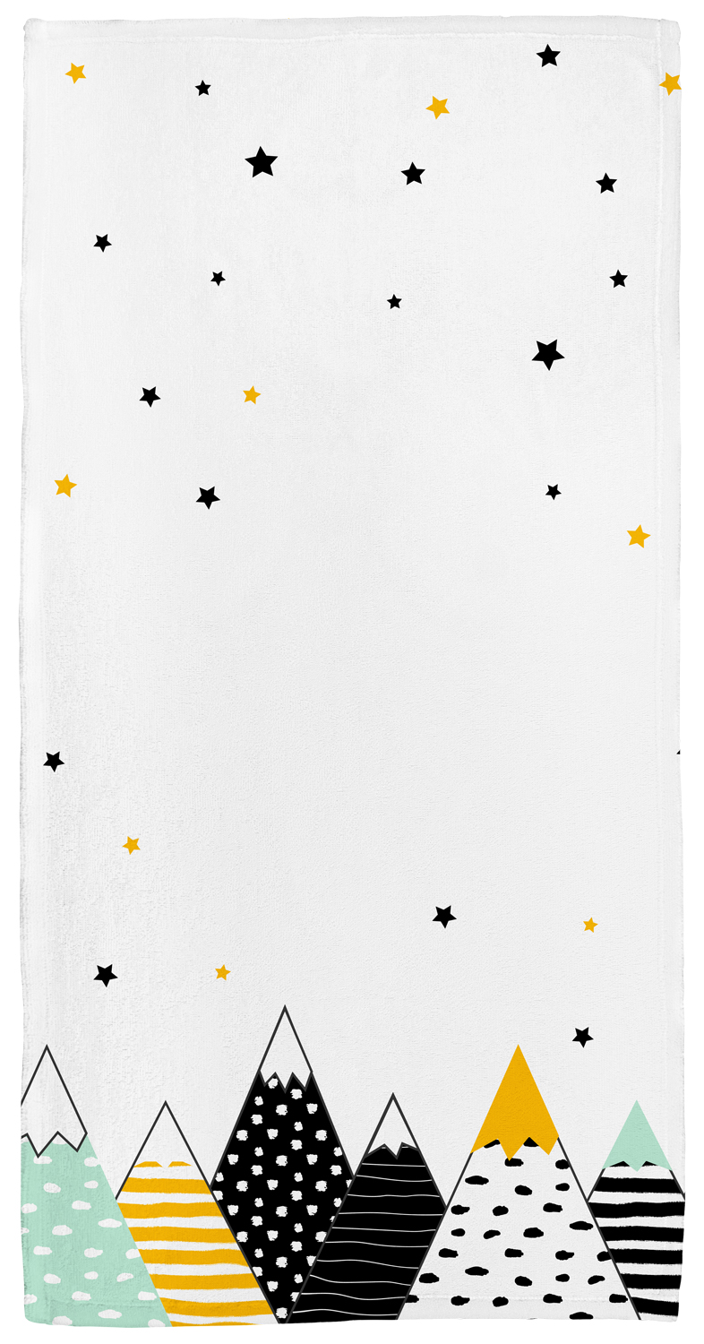 Handtuch mit Namen oder Text personalisierbar im Design Wild child bunt in drei Größen 