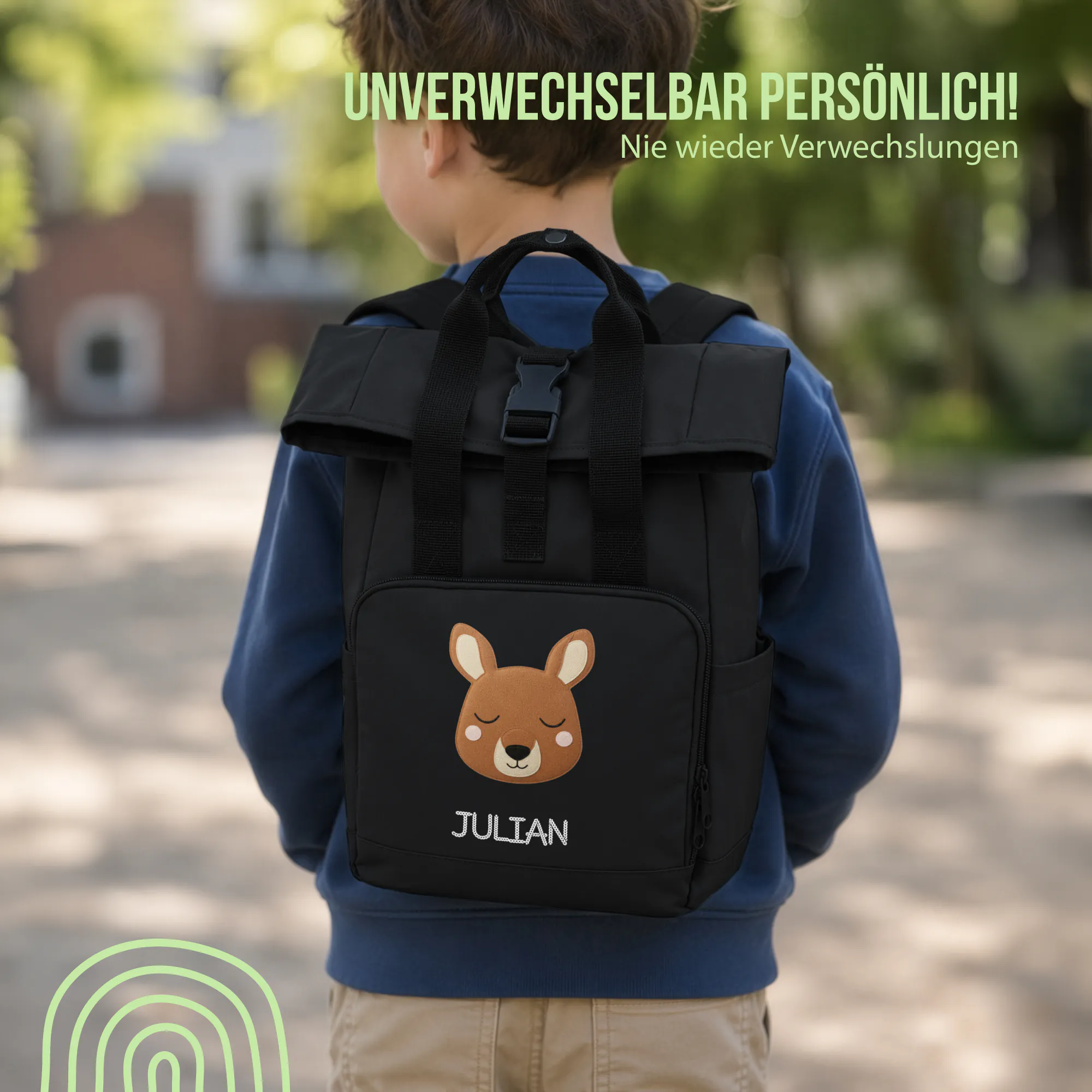 Schlummer Rucksack - Känguru - Mit Namen personalisierbar