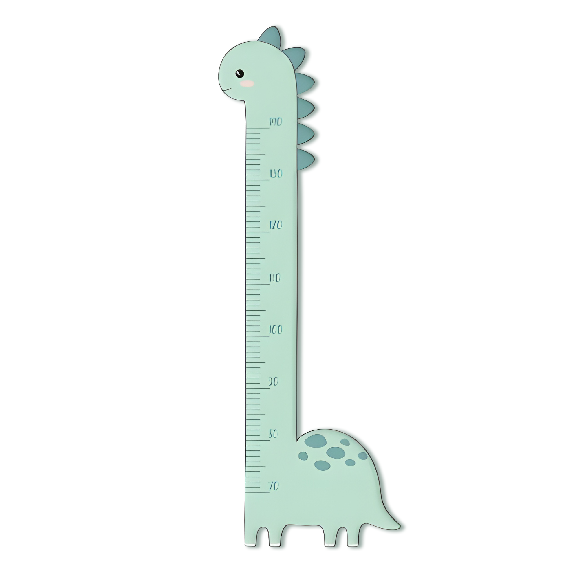 Messlatte für Kinder personalisiert mit Namen und eigenen Texten - Design Dino