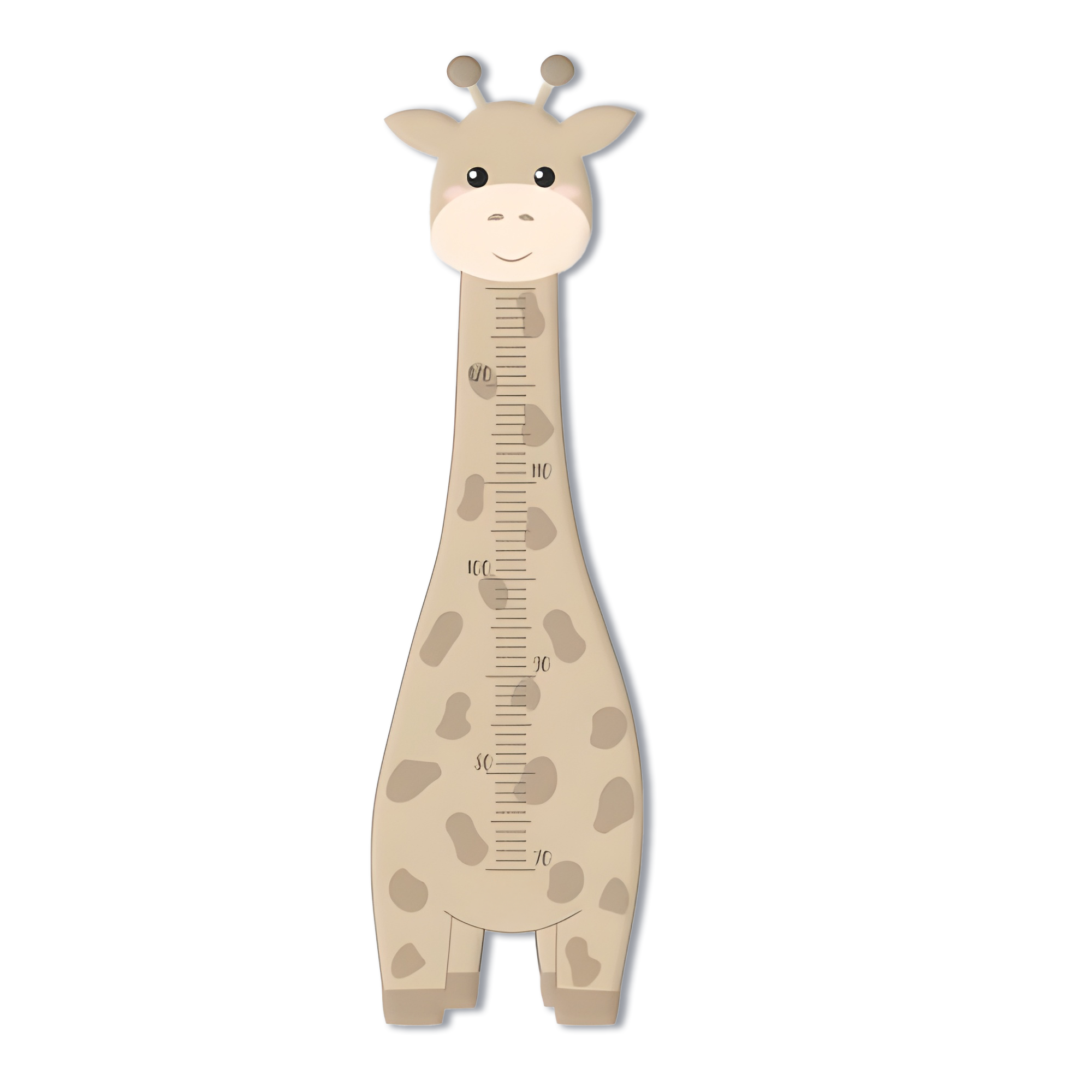 Messlatte für Kinder personalisiert mit Namen und eigenen Texten - Design Giraffe