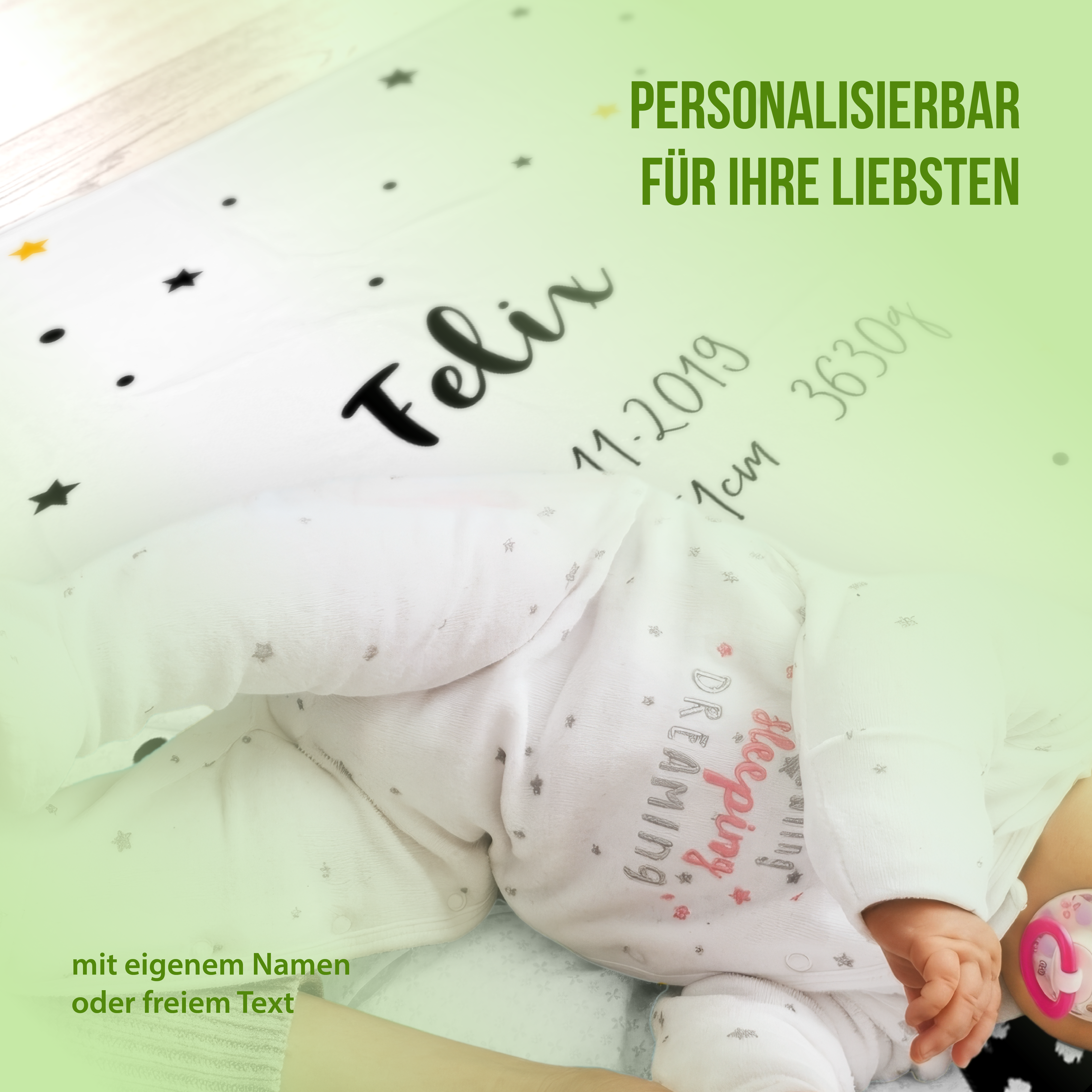 Kuscheldecke - Wild Child bunt - Mit Namen oder Text personalisierbar