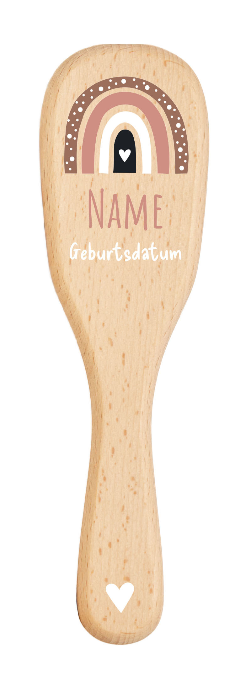 Babybürste Regenbogen Herzchen