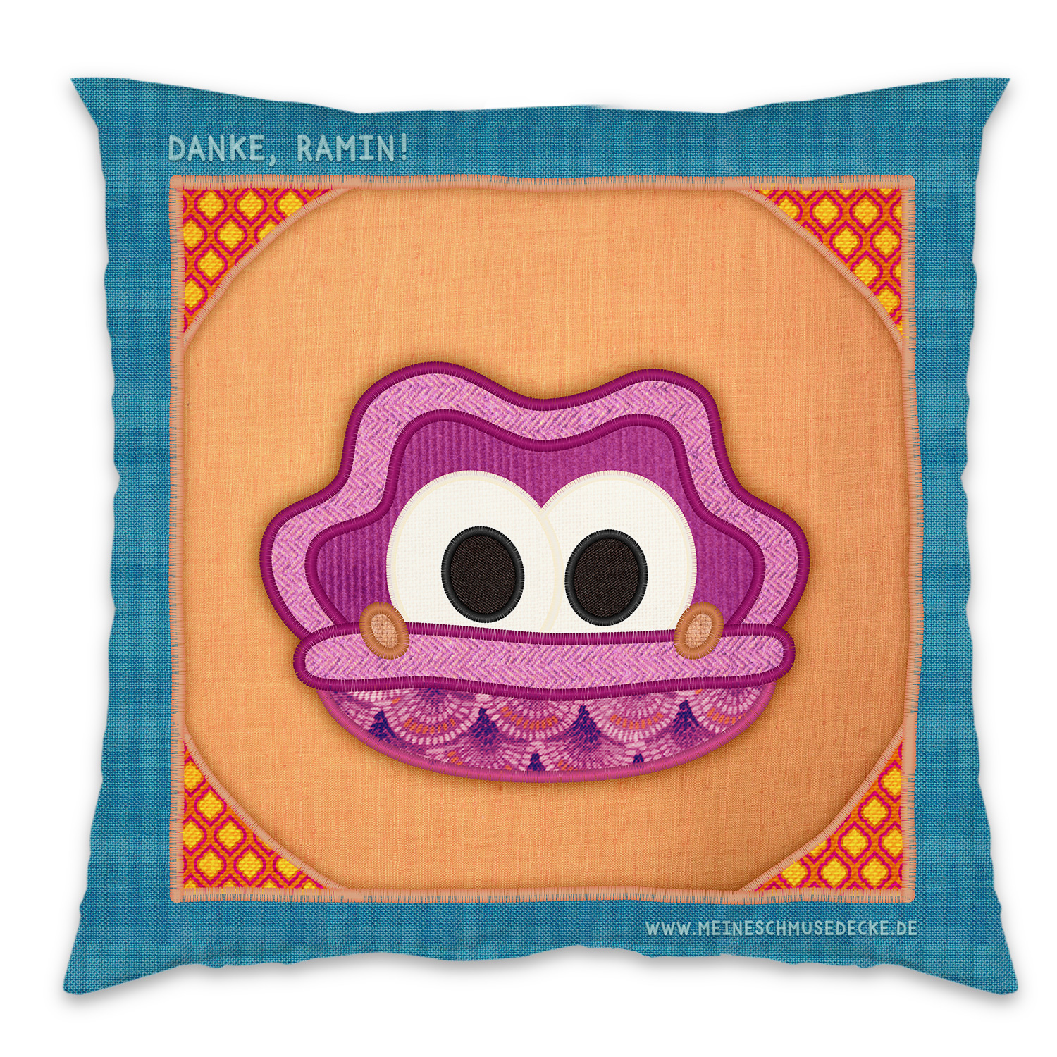 Kissen - Design Meine Schmusedecke Muschel (+ Namen)