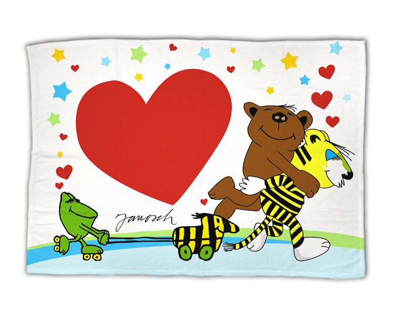 Janosch - Best Friends - Kuscheldecke in 3 Größen verfügbar