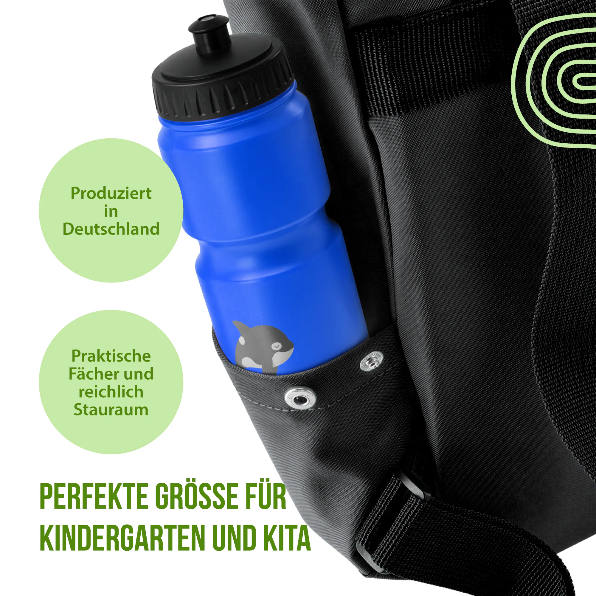Schlummer Rucksack - Orca - Mit Namen personalisierbar