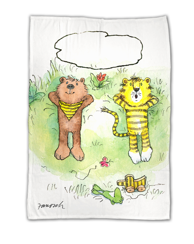 Janosch - Time to Relax - Kuscheldecke in 3 Größen verfügbar