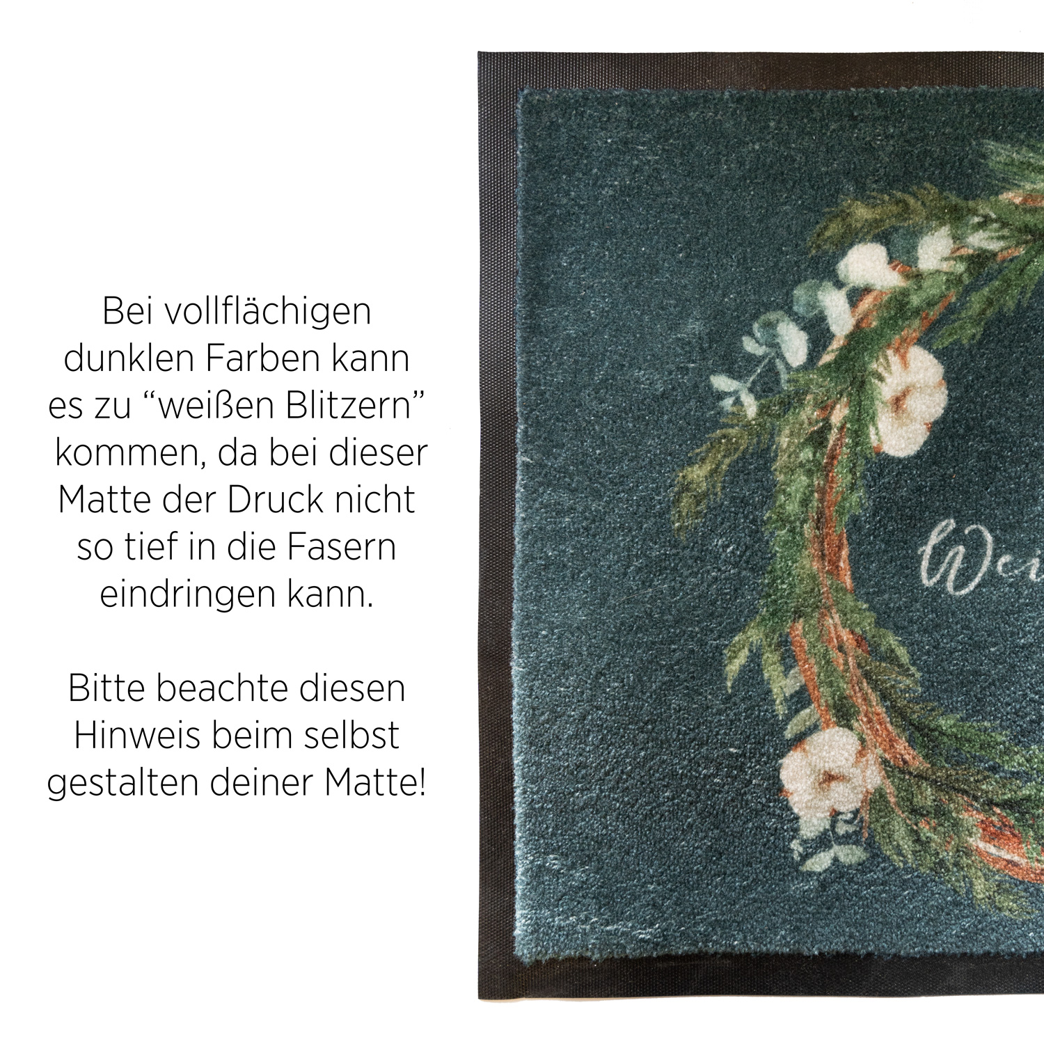 Personalisierte Fußmatte 60 x 40 cm – Selbst gestalten