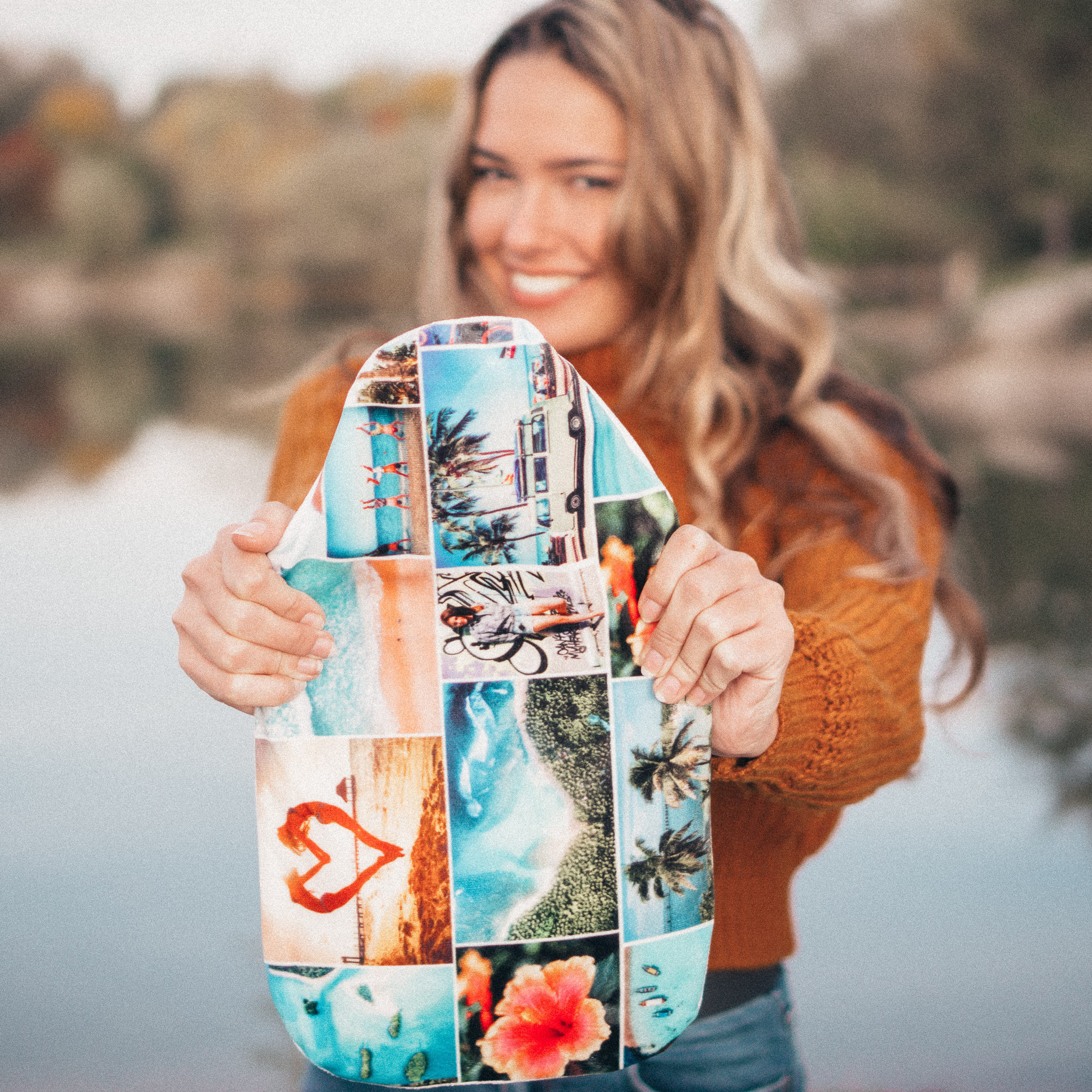 Wärmflasche & Bezug 2,0l auf Samt, selbst gestalten